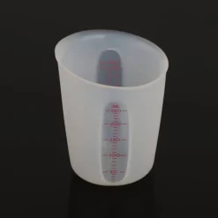 Transparent mjuk silikonmätkopp Visuell halvpermeabel mjölkkopp (250 ml)