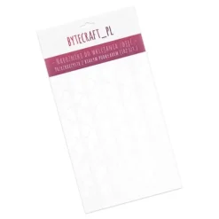 TRANSPARENTA fotohörn + vit bakgrund x102