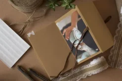 TRANSPARENTA fotohörn + vit bakgrund x102