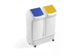 Transportvogn, Durable Durabin Square Duo, til 2 affaldsspande, til 2 x 40 l