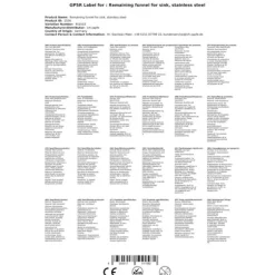 Tratt, rostfri tratt, tratt rostfritt stål, resterna tratt 127 mm