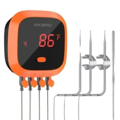 Trådlös BBQ-termometer, Bluetooth-kompatibel, upp till 6 prober,4XC med 4 sensorer