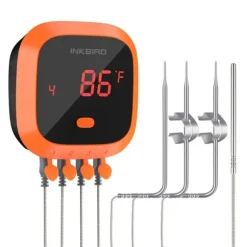 Trådlös BBQ-termometer, Bluetooth-kompatibel, upp till 6 prober,4XC med 4 sensorer