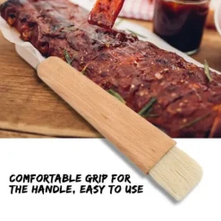 Trägrillborste Bakborste Olja Sås Smör Köksredskap (Platt Handtag)