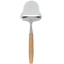 Trähandtag ostspatel rostfritt stål osthyvel med justerbar tjocklek för halvhård ost