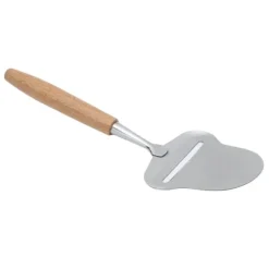 Trähandtag ostspatel rostfritt stål osthyvel med justerbar tjocklek för halvhård ost