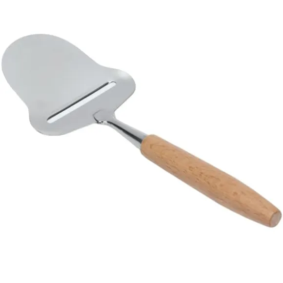 Trähandtag ostspatel rostfritt stål osthyvel med justerbar tjocklek för halvhård ost