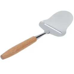 Trähandtag ostspatel rostfritt stål osthyvel med justerbar tjocklek för halvhård ost