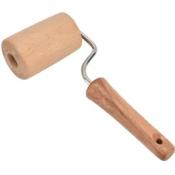 Träkavel liten hängbar arbetssparande handdegrulle för att baka pizzakaka