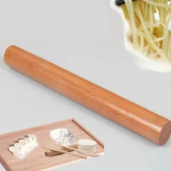 Träkavel Multifunktionell Notstick-degrulle för köksbakning ljusbrun