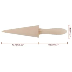 Träkonrulle bakverk glasskonform bakverktyg för hemdessertbutik