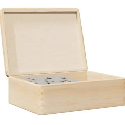 Trälåda med lock 40x30x13 cm massiv furu