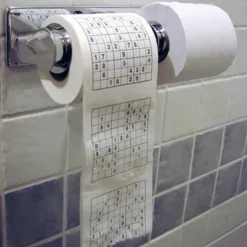 Trämassamaterial Nyhet Rolig Nummer Sudoku Tryckt Bad Rolig Toalettpapper