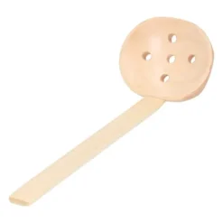 Träredskap Hot Pot Soppa Sked Hålslev med långt handtag för hushållsmatlagning Durkslag