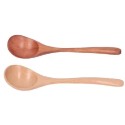 Träsoppsked japansk stil stor handtagssked för ris köksrestaurang 2st