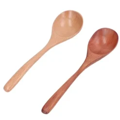 Träsoppsked japansk stil stor handtagssked för ris köksrestaurang 2st