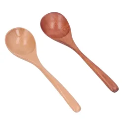 Träsoppsked japansk stil stor handtagssked för ris köksrestaurang 2st