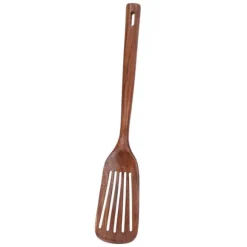 Träspatel Säker Luktfri träskyffel Hushållsredskap med långt handtag för matlagning Läckande spatel