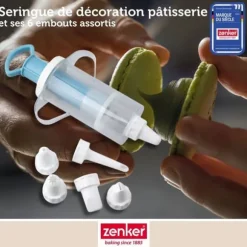 Tårtdekoreringsspruta - Zenker - 42803 - 6 munstycken - Plast - Lätt tårtdesign