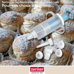 Tårtdekoreringsspruta - Zenker - 42803 - 6 munstycken - Plast - Lätt tårtdesign