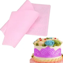 Tårtform DIY Chokladtårta Kantdekoration Form Silikon Bakform för kök Dessert Shop