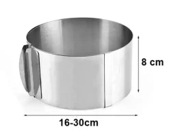 Tårtkant 8 cm justerbar 16-30 tårtring + 2X GRATIS KLÄMMOR