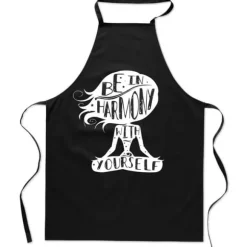 TRYCKT FÖRKLÄDE kök HARMONY Yoga Meditation kvinnors present BOMULL