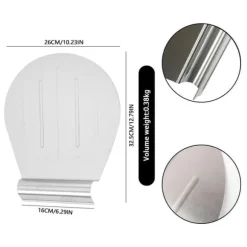 TULEBOLIAN Pizzaspade i rostfritt stål 34x28 cm bricka med handtag