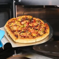 TULEBOLIAN Pizzaspade i rostfritt stål 34x28 cm bricka med handtag