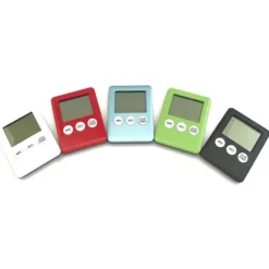 Tunn kökstimer Timer Stor Skärm Digital magnetisk nedräkning - Silver