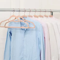 Tunna och halkfria sammetsgalgar - 50 pack - Rosa