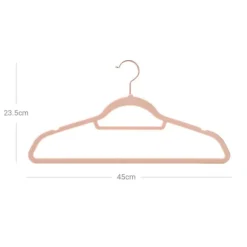 Tunna och halkfria sammetsgalgar - 50 pack - Rosa