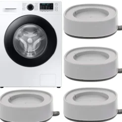 Tvättmaskinsfötter – Vibrationsdämpande fötter – 4-Pack