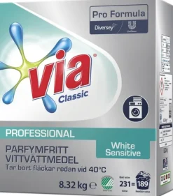 Tvättmedel VIA Pro F. White Sens 8,32kg