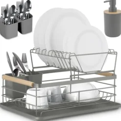 Tvåvånings disktork MS-601 Massido grå