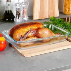 Ugnssäker ugnsfast glasform, ugnsform, långpanna, 2,2L