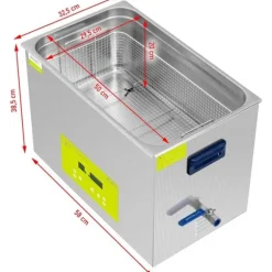 ulsonix - Ultraljudstvätt - 30 l - 40 kHz - 600 W - Degas - Memory