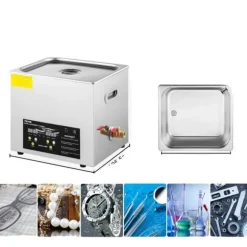 Ultraljudsrenare, Justerbar Temperatur, 40KHZ Frekvens,10 liter