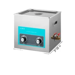 Ultraljudsrenare, Justerbar Uppvärmning, Tank av 304 Rostfritt Stål,15 liter