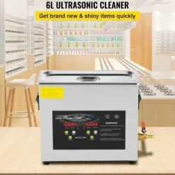 Ultraljudsrenare 6L, 400W med värme och timer för smycken, effektiv rengöring