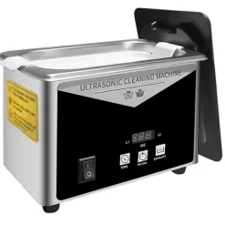 Ultraljudsrengörare, 304 rostfritt stål, 40 kHz frekvens, 0,8L kapacitet, 35W effekt, 175 x 110 x 125 mm