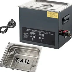 Ultraljudsrengörare, Digital kontroll, Värmefunktion,10L-240W-220V, EU