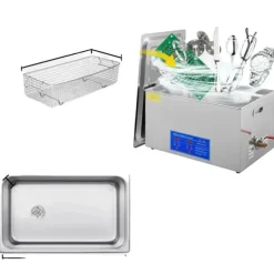 Ultraljudsrengörare, 40kHz Frekvens, Rostfritt Stål Konstruktion,22L JPS-80A