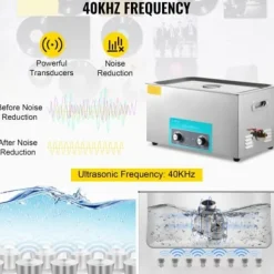 Ultraljudsrengörare 22L rostfritt stål med värmare och timer