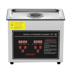 Ultraljudsrengörare med digital timer & värmare, professionell för smycken, glasögon, klockor och små delar (3L)