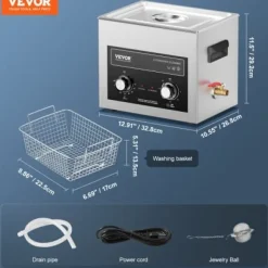 Ultraljudsrengörare 328x268x292 mm 10L rostfritt stål