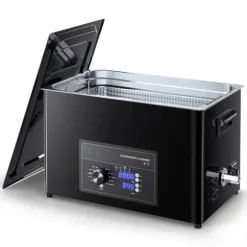 Ultraljudstvätt 30 L - Ultraljudsrengörare - Professionell - Vridreglage - Rostfritt Stål - Med Korg - För Smycken och Klockor