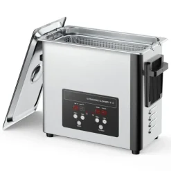 Ultraljudstvätt - Ultraljudsbad - 6 L - 120 W - 40 kHz - Digital display - Rostfritt stål - För smycken & klockor