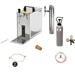 Underräknare komplett set Öltapp, öldispenser, ölmaskin, ölautomat PYGMY 25 1-sidigt torrkylare, 35 liter / h, inkl dispenser, Green LIne, KEG:Type M | CDON