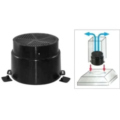 UNF001 Universal kolfilter - WHIRLPOOL - Designad för spiskåpor - Utsug Ø 125 eller 153 mm